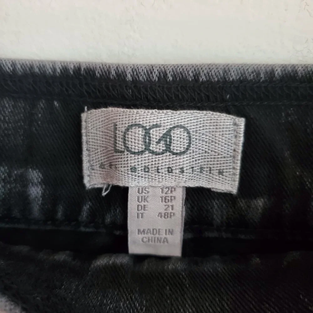NWT Lori Goldstein Black Stirrup Jeans- Sz 12P